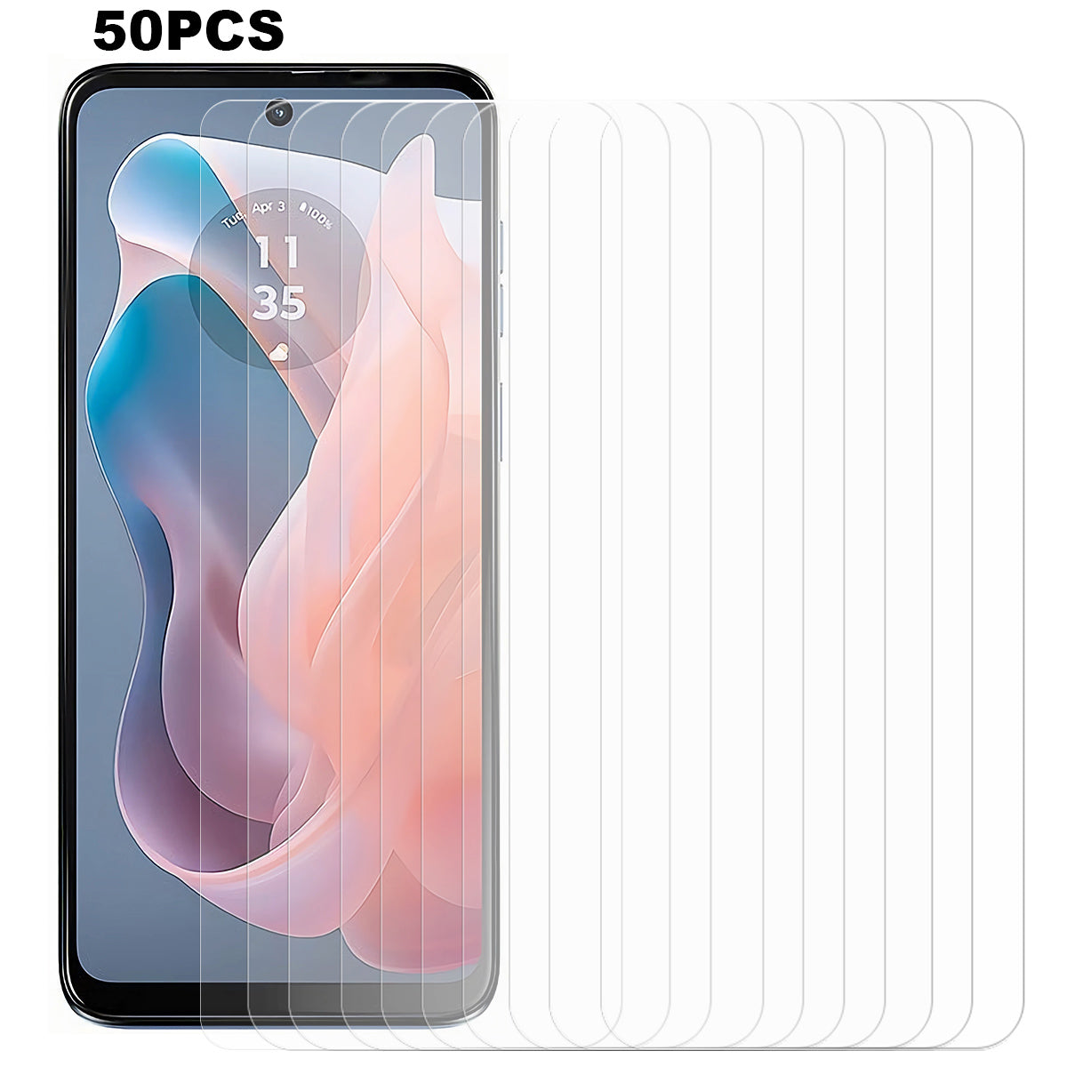 50PCS For Motorola Moto G Play (2024) 4G Screen Protector Ultra Clear Tempered Glass Film