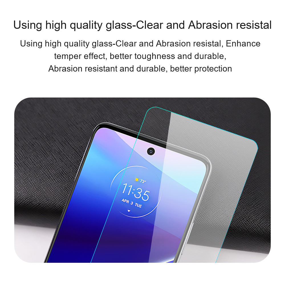 AMORUS For Motorola Moto G Play (2024) 4G Screen Protector High Aluminum-silicon Glass Film
