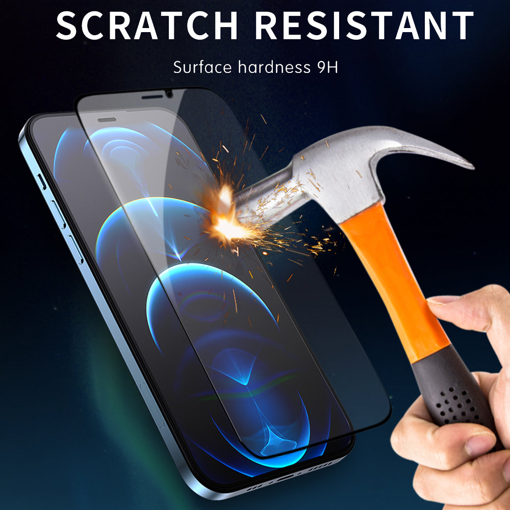 WIWU For iPhone 15 Silk Printing Screen Protector 2.5D Tempered Glass Screen Film