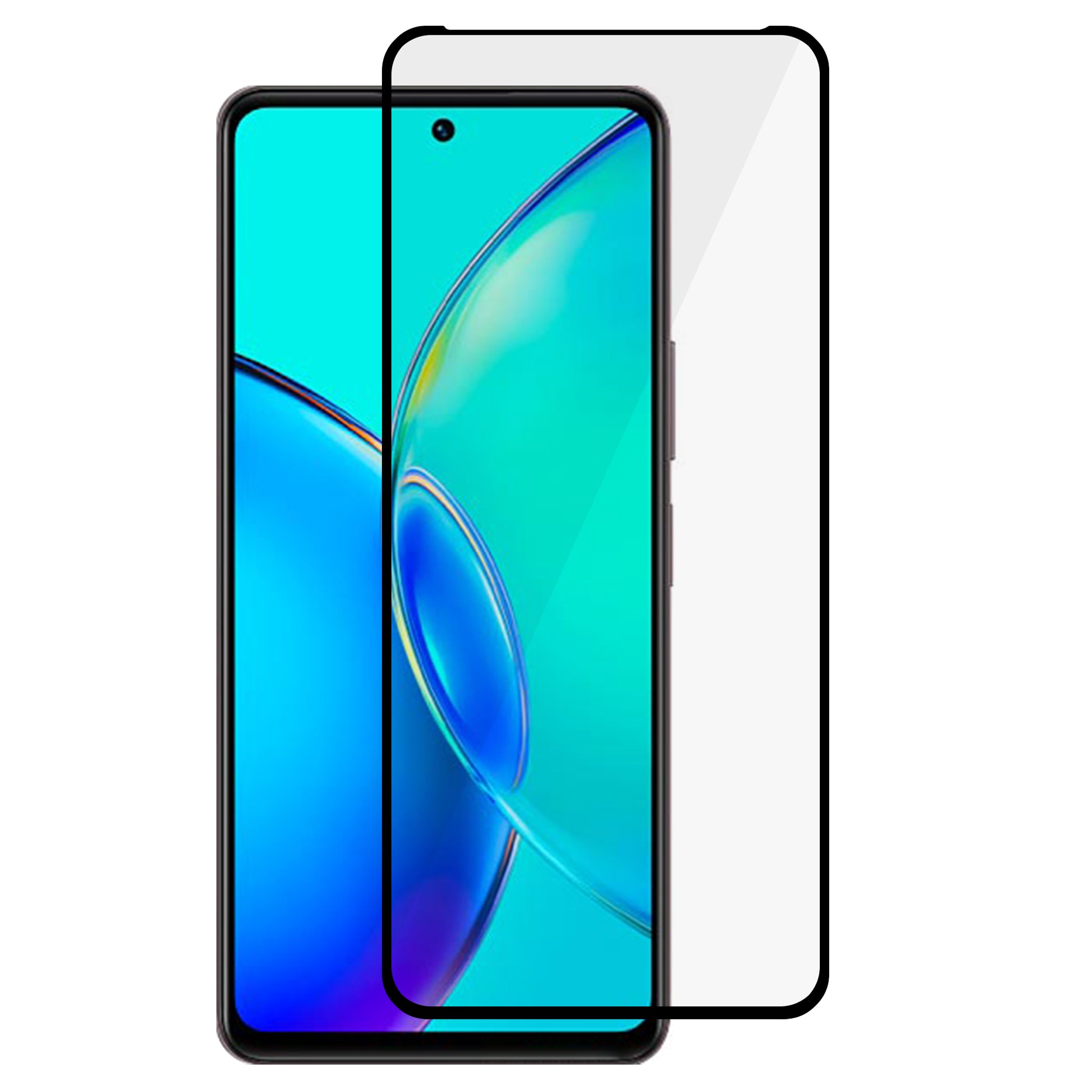For vivo Y27s 4G Full Screen Protector 9D Side Glue Film