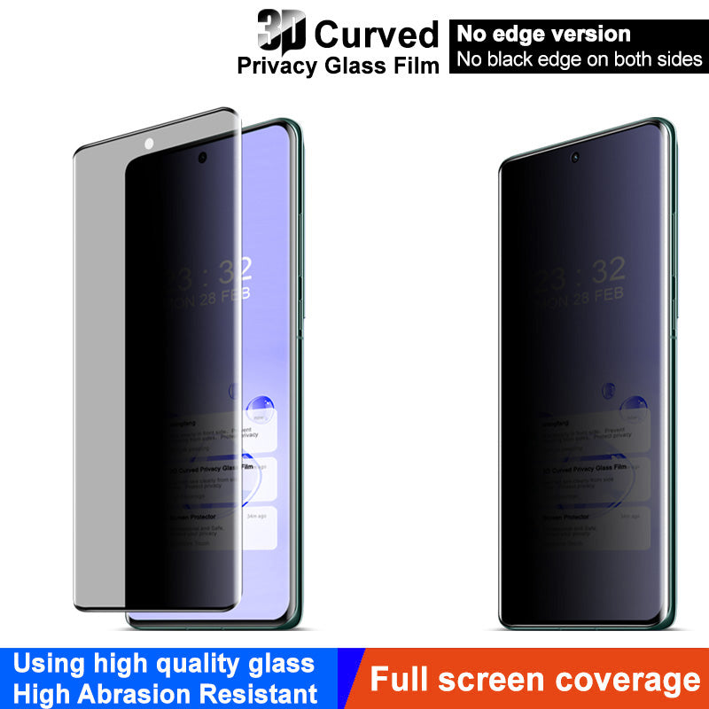 IMAK For OnePlus 12 5G Screen Protector 3D Curved Anti Spy Private Film