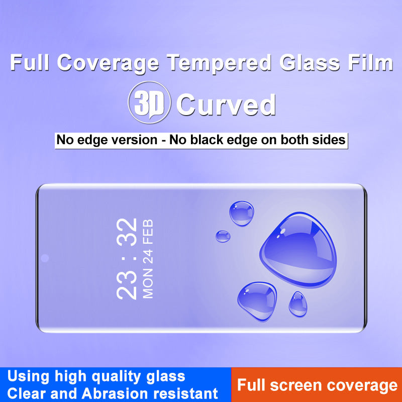 IMAK For Oppo Find X6 Pro Screen Protector Tempered Glass Film 3D Curved, Shatterproof