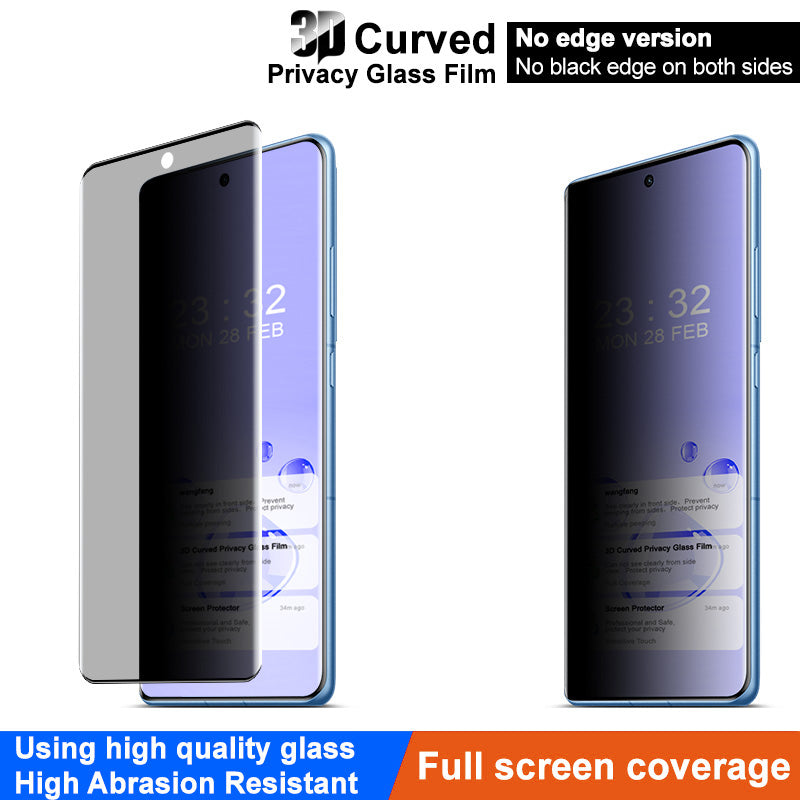 IMAK For OnePlus Ace 3 5G / 12R 5G Tempered Glass Screen Protector Anti-Spy, 3D Curved