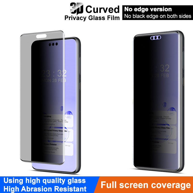 IMAK For Huawei Mate 60 RS Ultimate Screen Protector Privacy Tempered Glass 3D Curved Edge Film