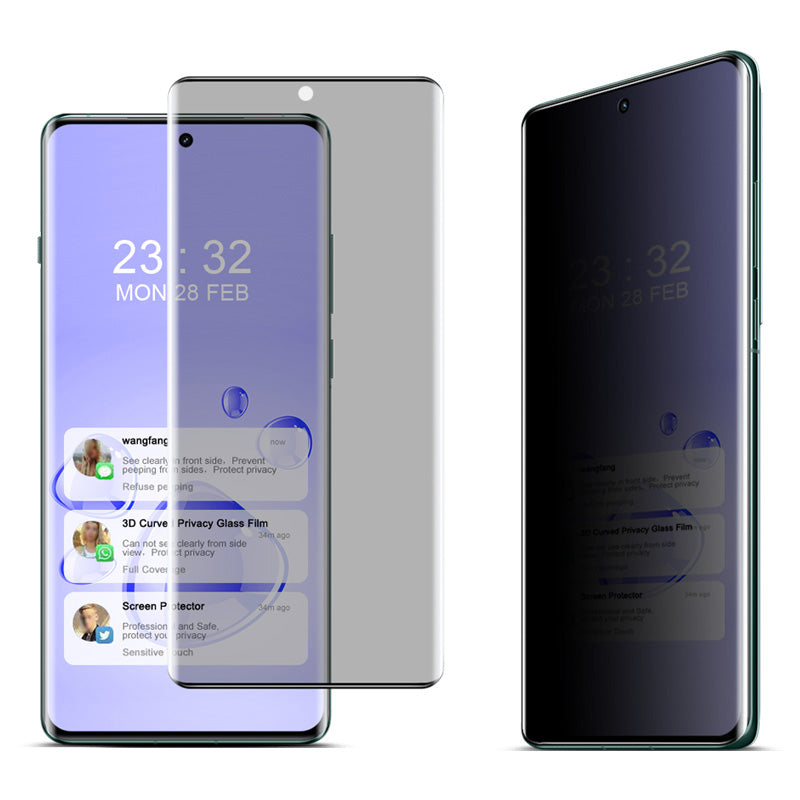 IMAK For Oppo Find X6 Pro Privacy Screen Protector Tempered Glass Screen Protective Film 3D Curved