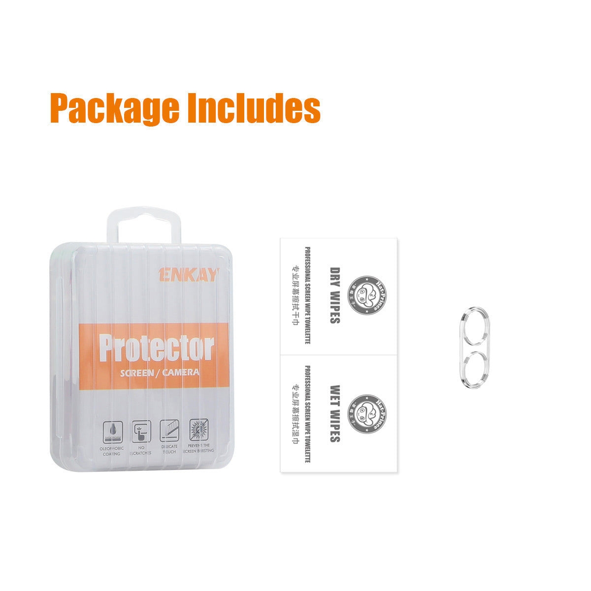 ENKAY HAT PRINCE For Xiaomi Redmi 13C 5G Lens Protector Full Coverage Tempered Glass Rear Camera Film