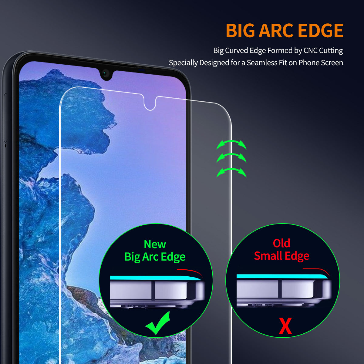 ENKAY HAT PRINCE For Nokia C31 4G Anti-Shatter Screen Protector High Aluminum-silicon Glass Film