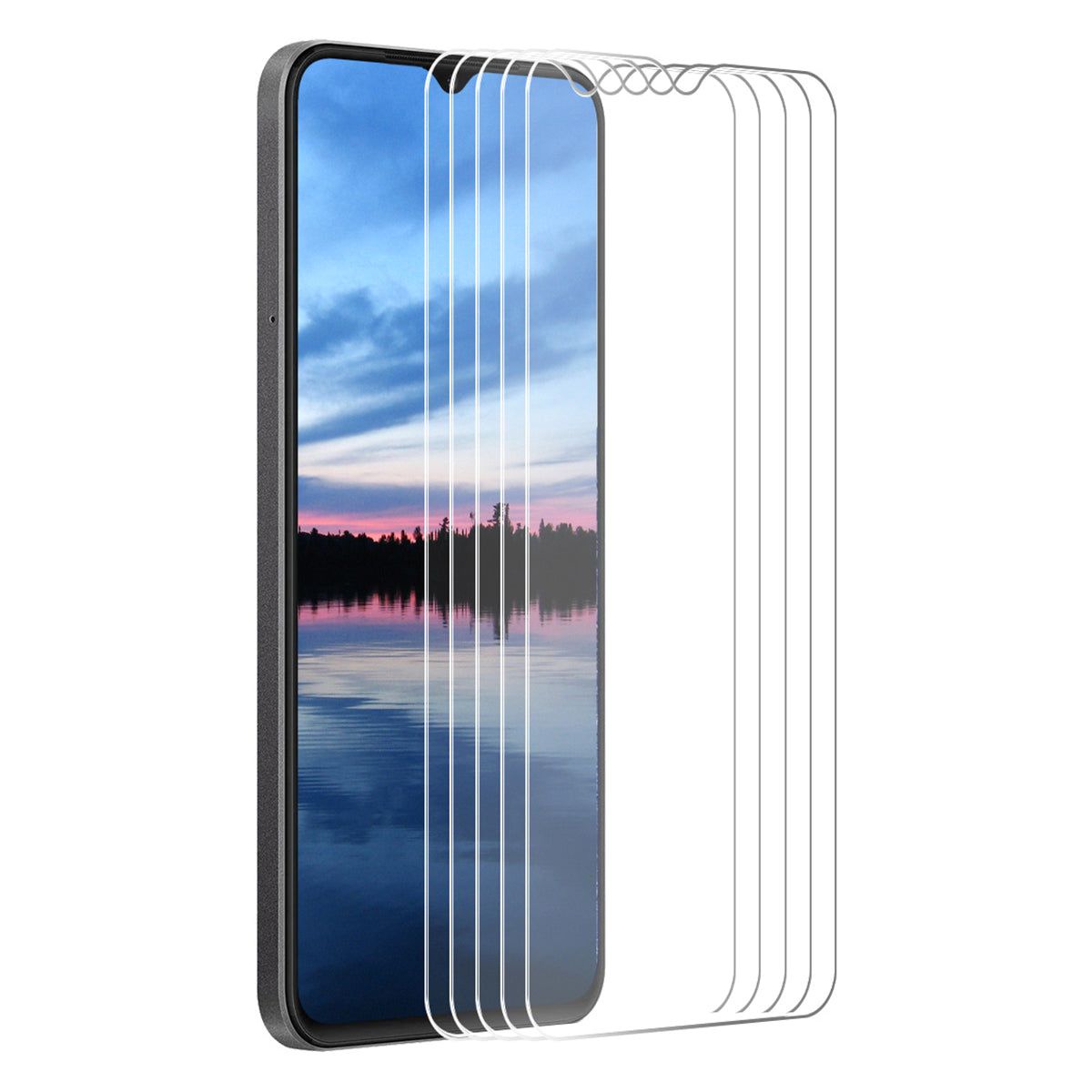ENKAY HAT PRINCE 5Pcs For Realme C53 (Global) / Narzo N53 4G / C51 / C53 (India) Film 9H Large Arc Edge Screen Protector