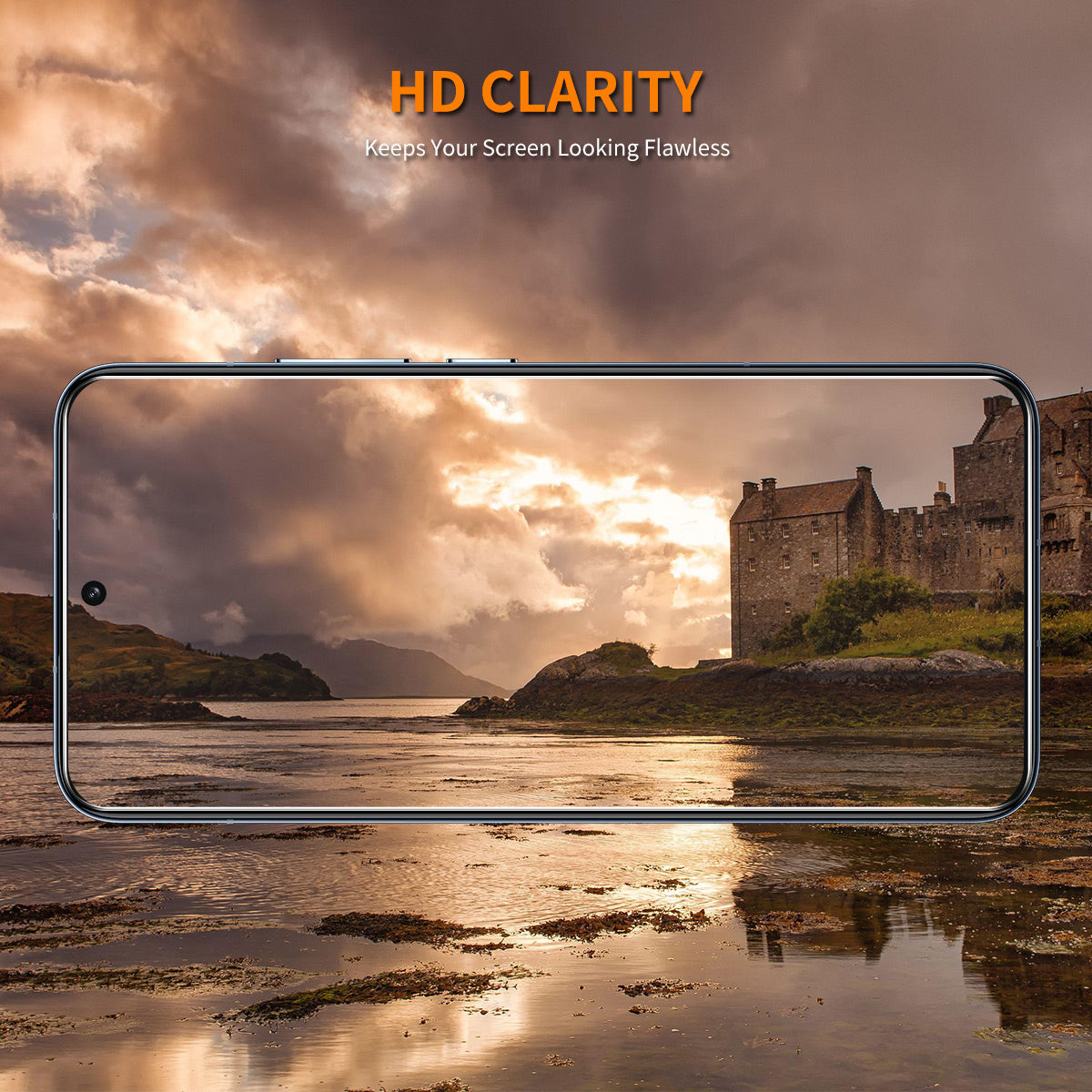 ENKAY HAT PRINCE For vivo iQOO Z7s 5G High Aluminum-silicon Glass Screen Protector Large Arc Edge