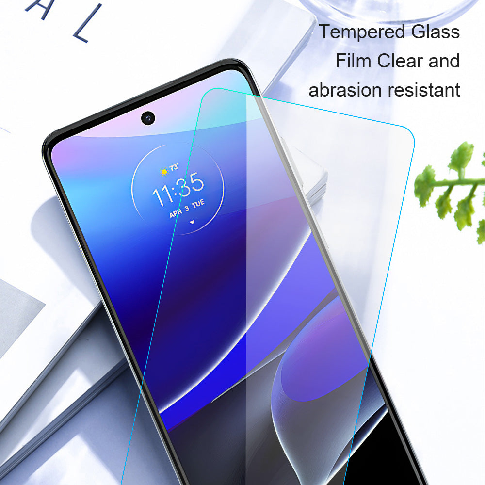 AMORUS For Motorola Moto G04 4G / G24 4G Screen Protector 2.5D Clear High Aluminum-silicon Glass Film