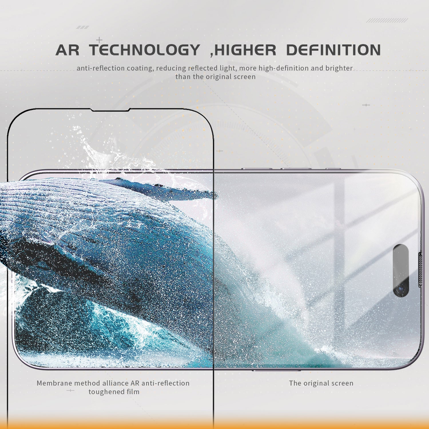 TGVI'S For iPhone 14 Pro Max Screen Protector Corning Gorilla Glass Clear Film+Back Protector