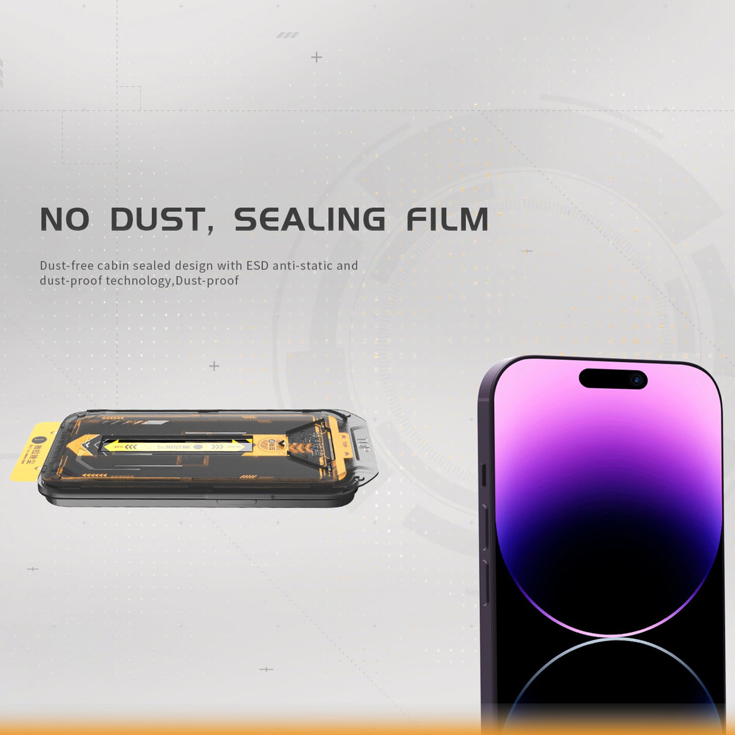 TGVI'S For iPhone 14 Pro Screen Protector Corning Gorilla Glass Anti-Shatter Front Film+Back Protector