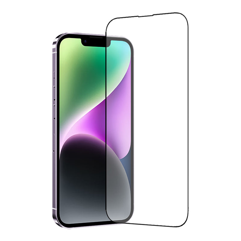 TGVI'S For iPhone 14 Plus Phone Back Cover+Silk Printing High Aluminum-Silicon Glass Screen Film
