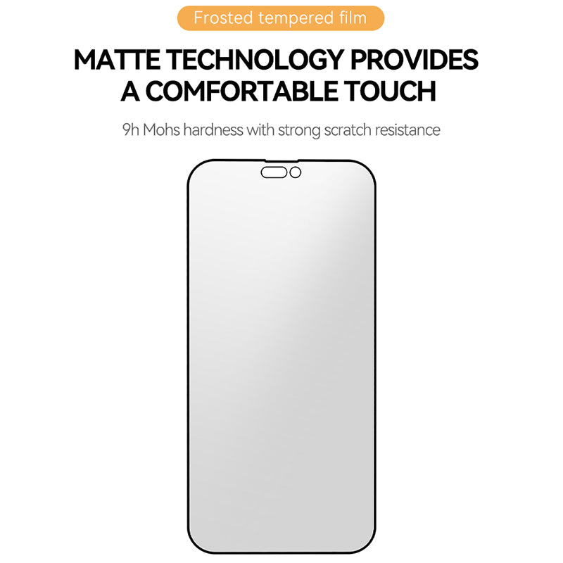 TGVI'S For iPhone 15 Pro Max Protective Front Film AG Matte 9H Screen Protector+Back Cover