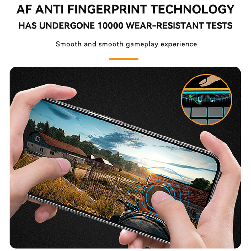 TGVI'S For iPhone 15 Pro Max Front Film Ultra Clear High Aluminium-silicon Glass Screen Protector+Phone Back Cover
