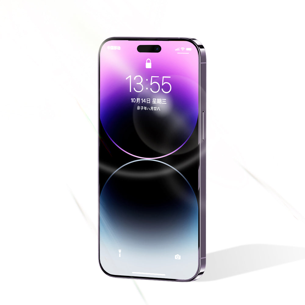 TGVI'S For iPhone 15 Pro Max Front Film Ultra Clear High Aluminium-silicon Glass Screen Protector+Phone Back Cover