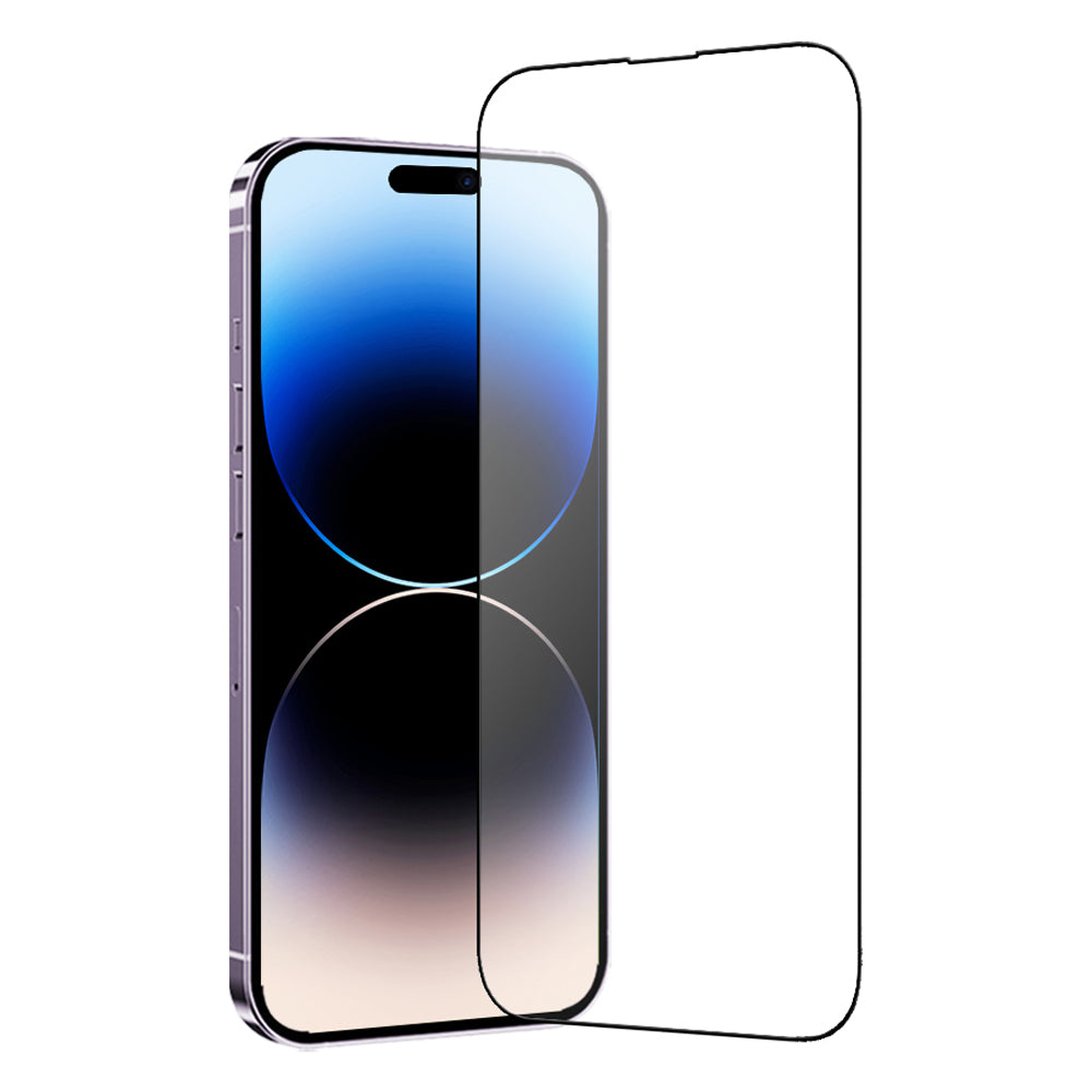 TGVI'S For iPhone 15 Pro Anti-scratch High Aluminum-silicon Glass Phone Screen Film with Back Protector