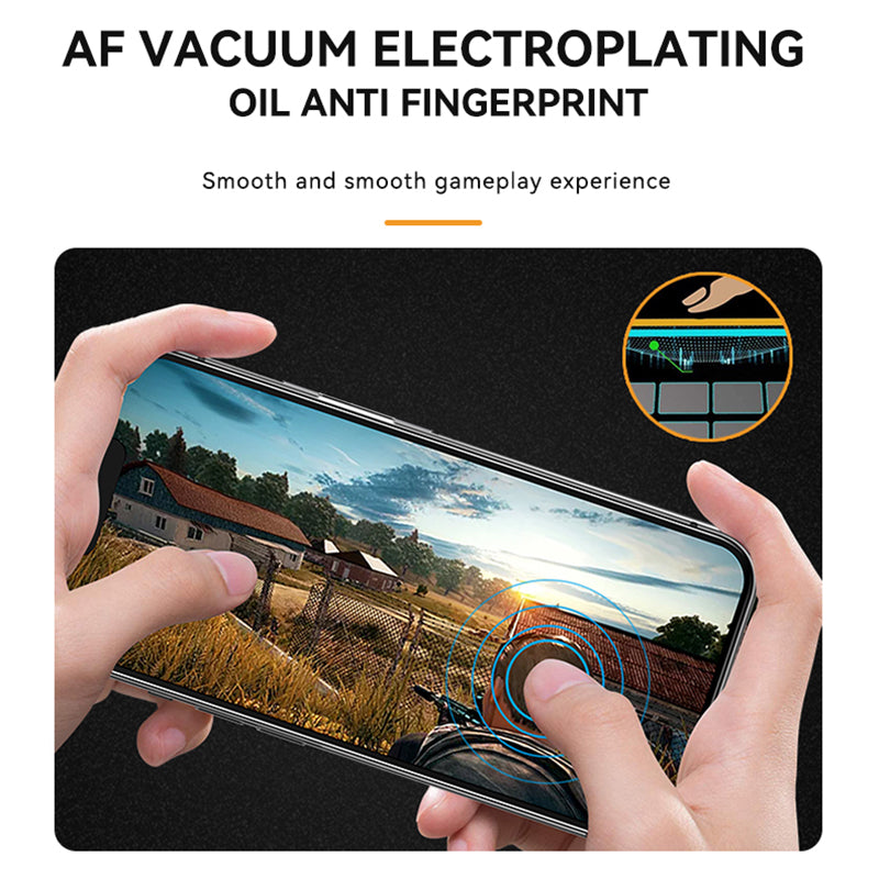 TGVI'S For iPhone 15 Pro Anti-scratch High Aluminum-silicon Glass Phone Screen Film with Back Protector