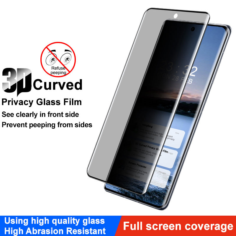 IMAK For Oppo Find X7 5G Anti-peep Screen Film Full Coverage 3D Curved Protector