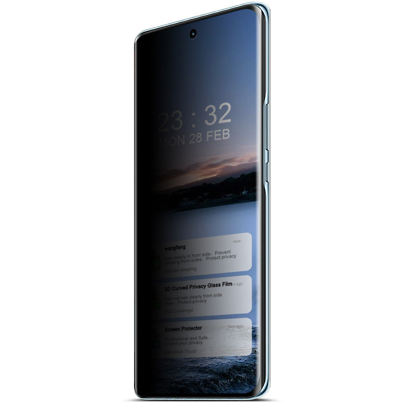 IMAK For vivo X50 5G Full Screen Protectors 3D Curved Anti-Spy Phone Film