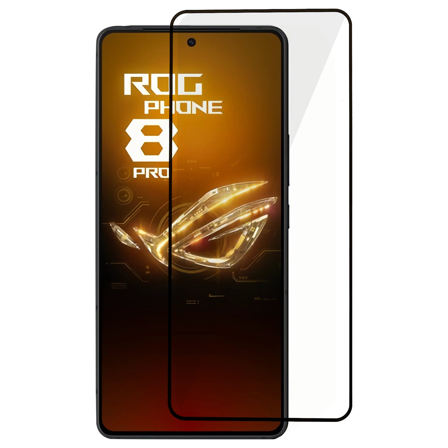 For Asus ROG Phone 8 Pro 5G / 8 5G Film Complete Covering Silk Printing Screen Protector