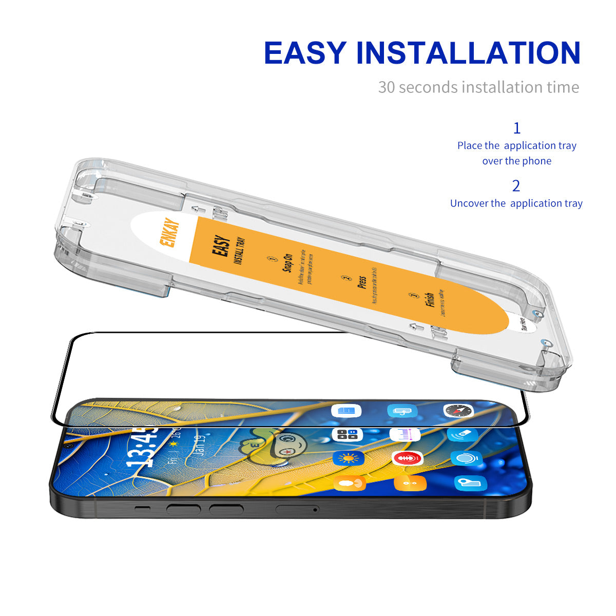 ENKAY HAT PRINCE For OnePlus Nord 3 5G / Ace 2V Full Screen Protector Silk Printing Anti-fingerprint Film