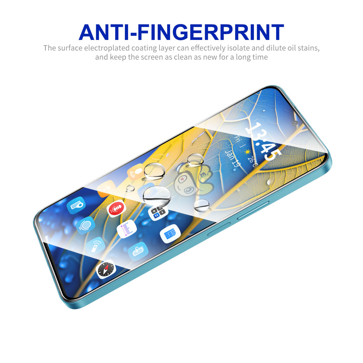 ENKAY HAT PRINCE For OnePlus Nord 3 5G / Ace 2V Full Screen Protector Silk Printing Anti-fingerprint Film