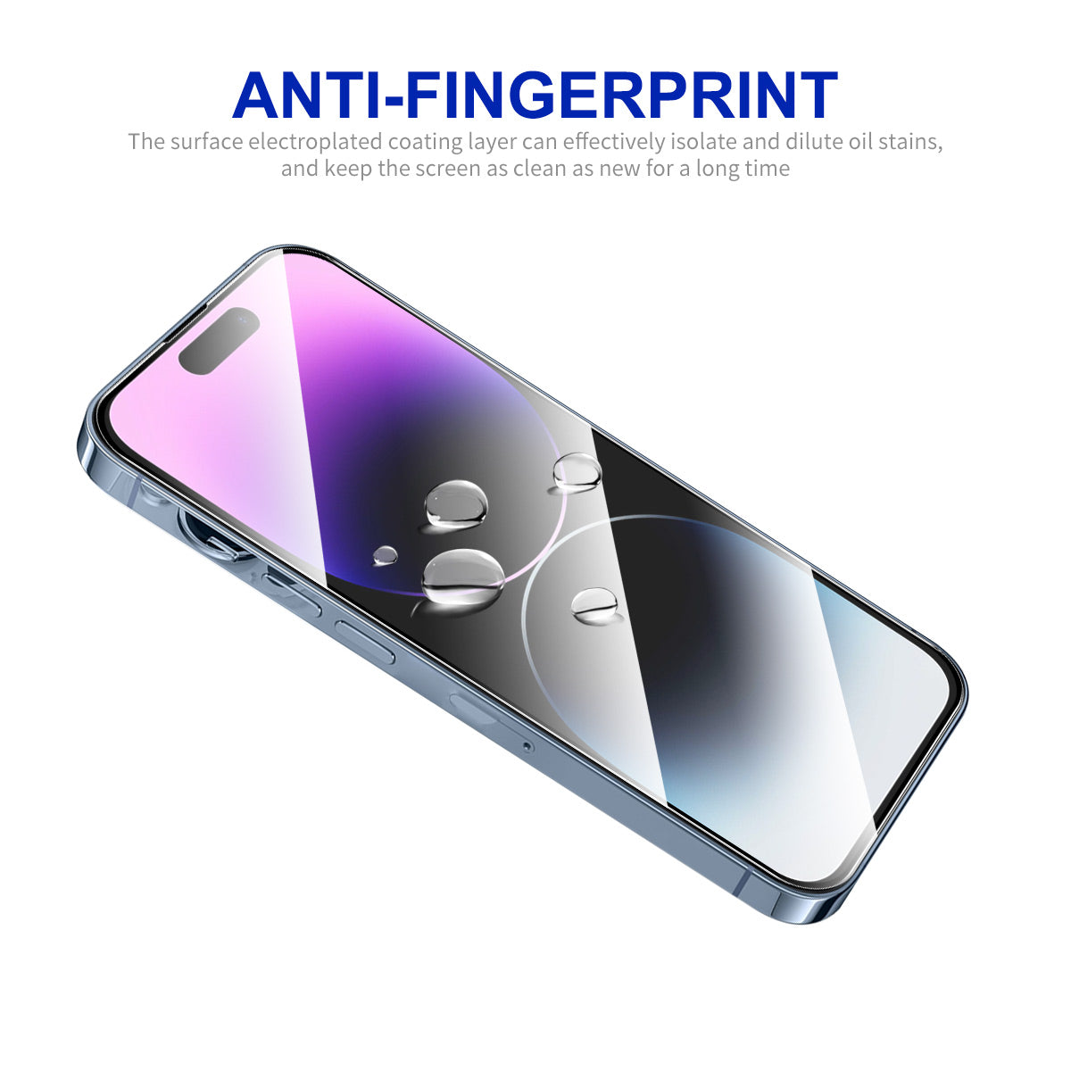 ENKAY HAT PRINCE For iPhone 14 Pro Max High Aluminium-silicon Glass Film Screen Protector Full Glue