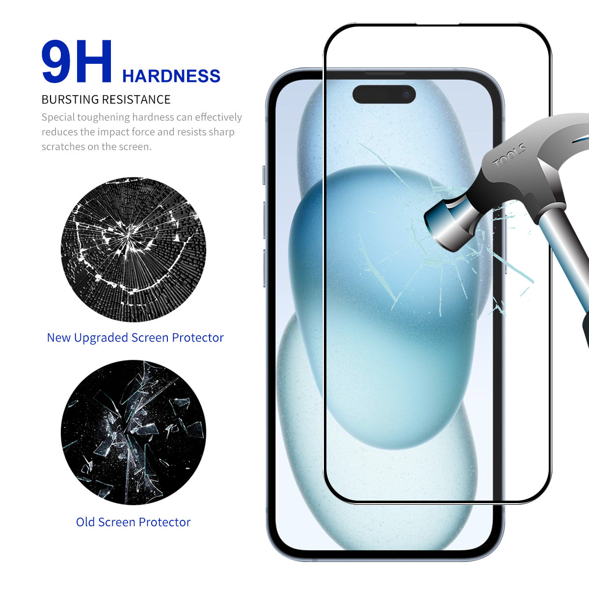 ENKAY HAT PRINCE For iPhone 15 Screen Film Guard Easy Installation Ultra Clear Screen Protector