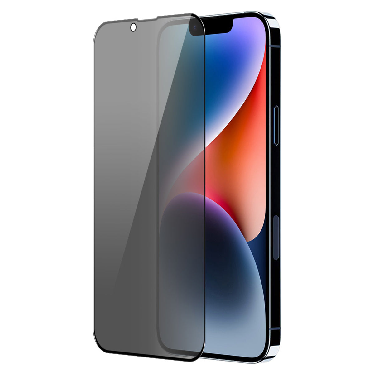 ENKAY HAT PRINCE For iPhone 14 Plus Anti-Spy Screen Protector HD Clear Full Cover Silk Printing