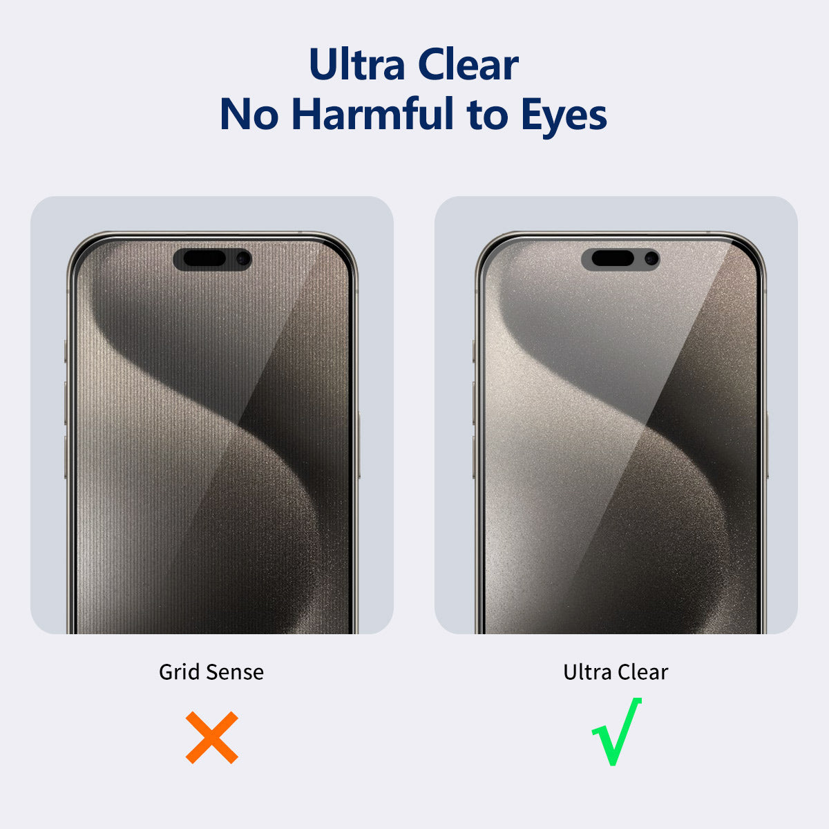 ENKAY HAT PRINCE 2Pcs For iPhone 15 Pro Screen Protector Anti-peep 9H Silk Printing Glass Film