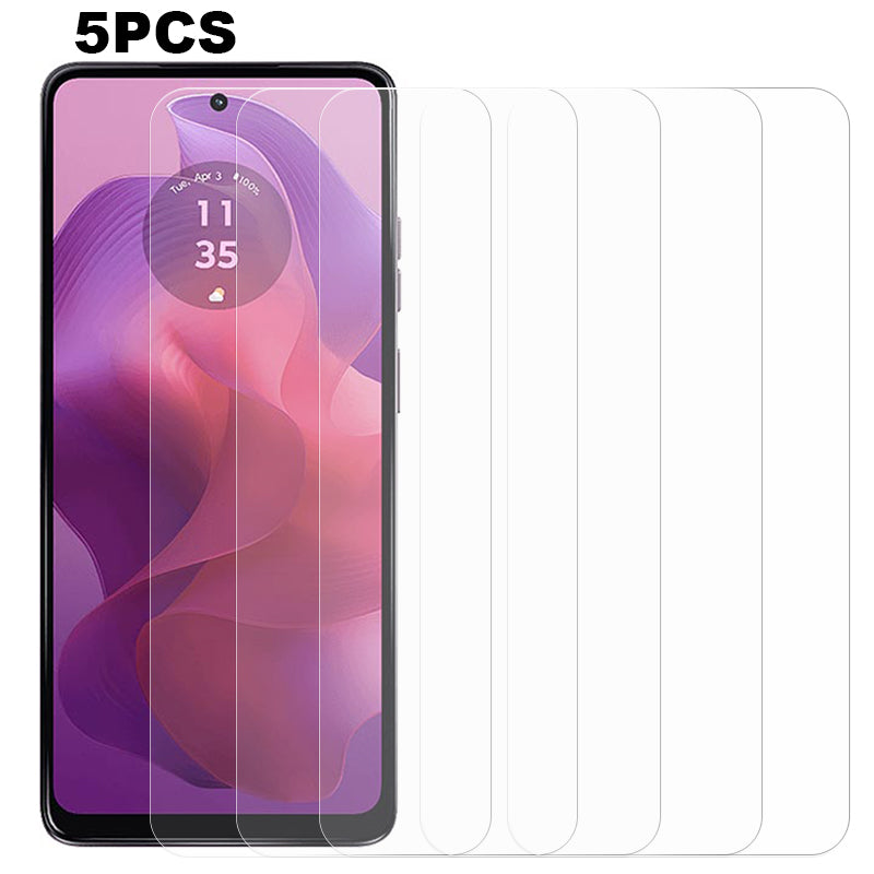 5PCS For Motorola Moto Moto G24 4G / G04 4G Tempered Glass Screen Protector 2.5D 0.3mm Anti-explosion Film