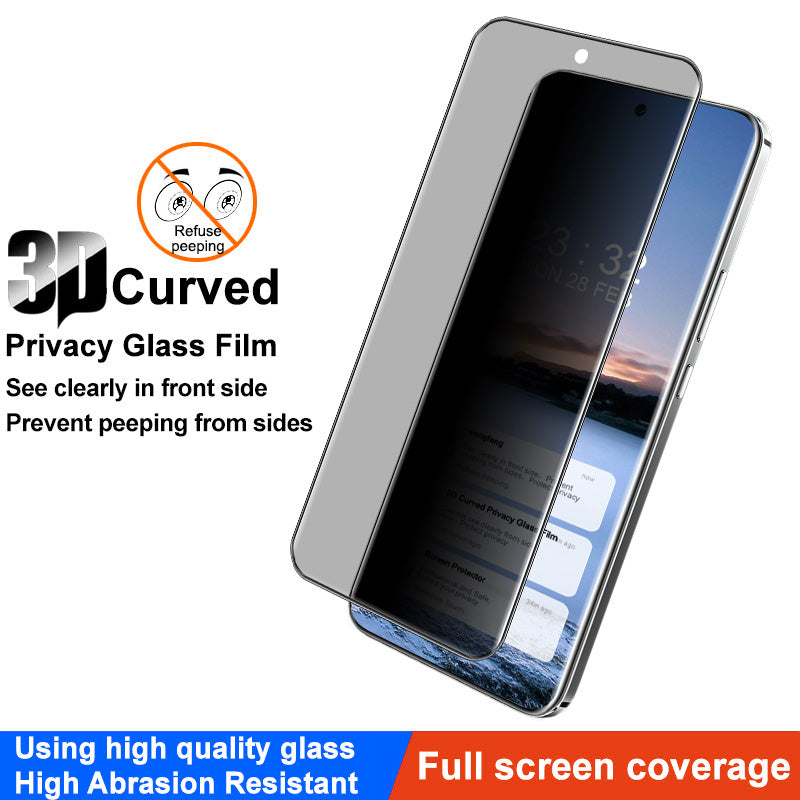 IMAK For Honor Magic6 5G Anti-Spy Privacy Screen Protector 3D Curved Tempered Glass Film