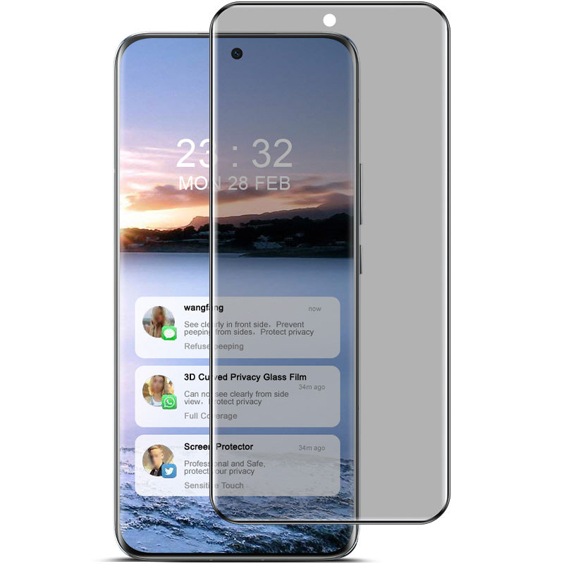 IMAK For Honor Magic6 5G Anti-Spy Privacy Screen Protector 3D Curved Tempered Glass Film