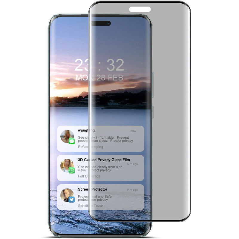 IMAK For Honor Magic6 Pro 5G / Magic6 Ultimate 5G Anti-Spy Full Screen Protector 3D Curved Film