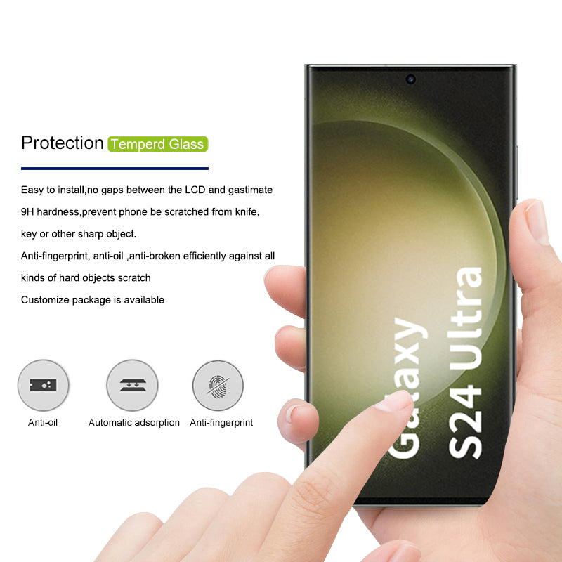 MOCOLO For Samsung Galaxy S24 Ultra Full Screen Protector HD Clear 3D Curved Film