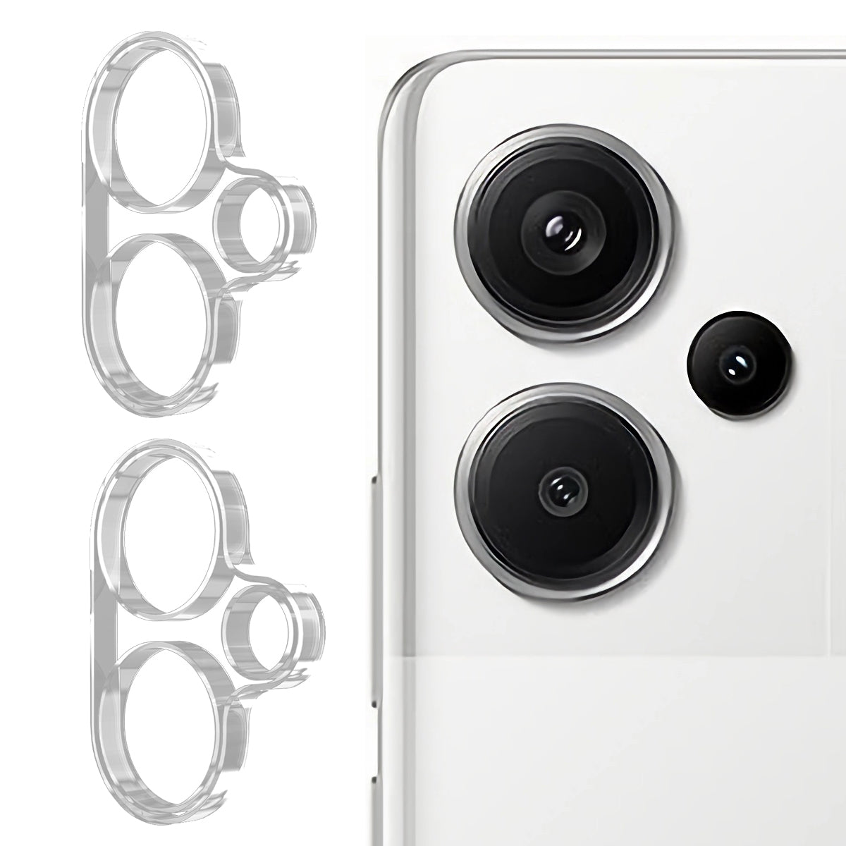 ENKAY HAT PRINCE 2Pcs For Xiaomi Redmi Note 13 Pro+ 5G Camera Lens Protector Tempered Glass Lens Film