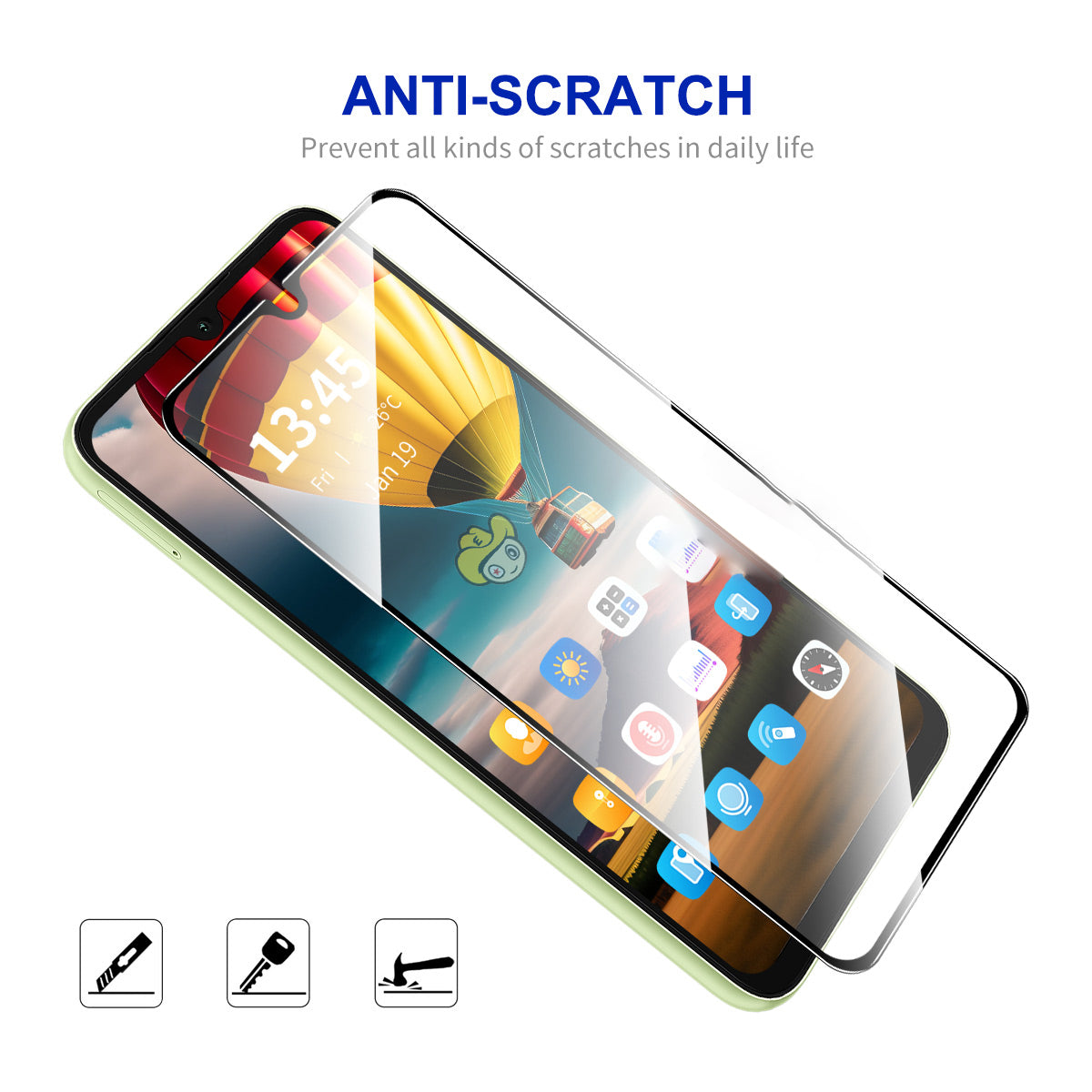 ENKAY HAT PRINCE 10Pcs for Xiaomi Redmi A3 / Poco C61 4G Full Screen Protector Silk Printing 0.26mm 9H 2.5D Film