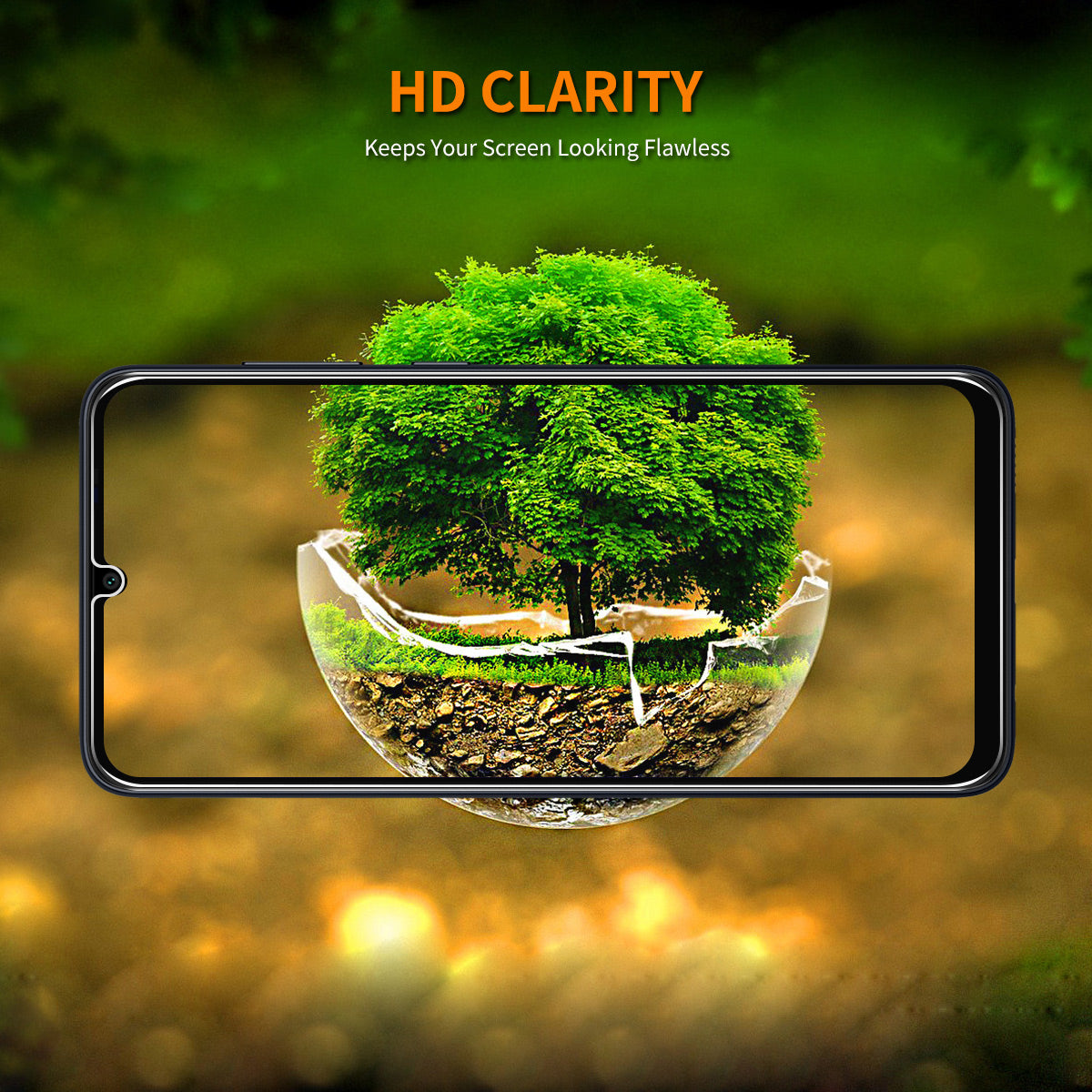 ENKAY HAT PRINCE For Xiaomi Redmi A3 / Poco C61 4G High Aluminum-silicon Glass Screen Protector Shatter-proof