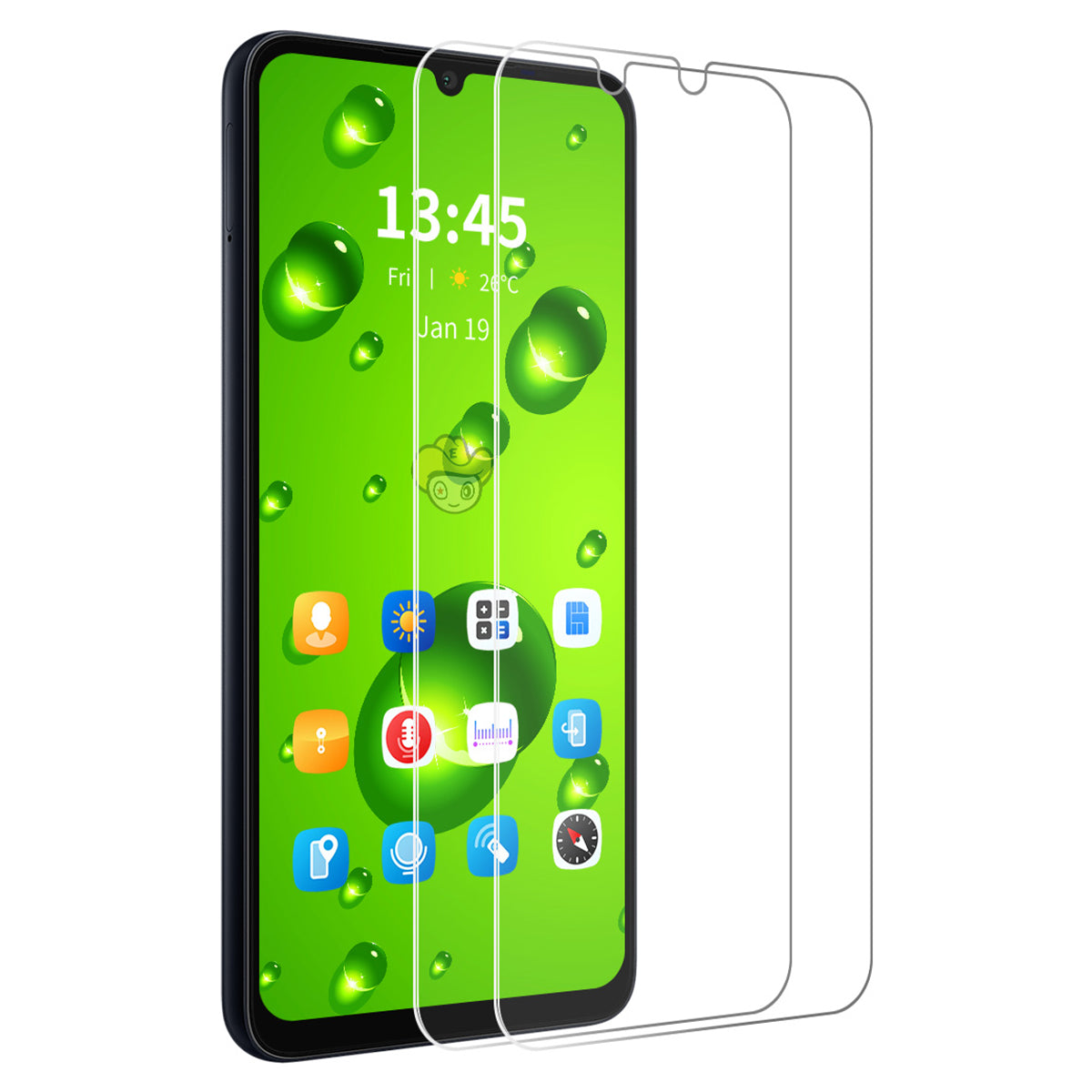 ENKAY HAT PRINCE 2Pcs For Xiaomi Redmi A3 / Poco C61 4G Full Glue Screen Protector HD Clear Screen Film