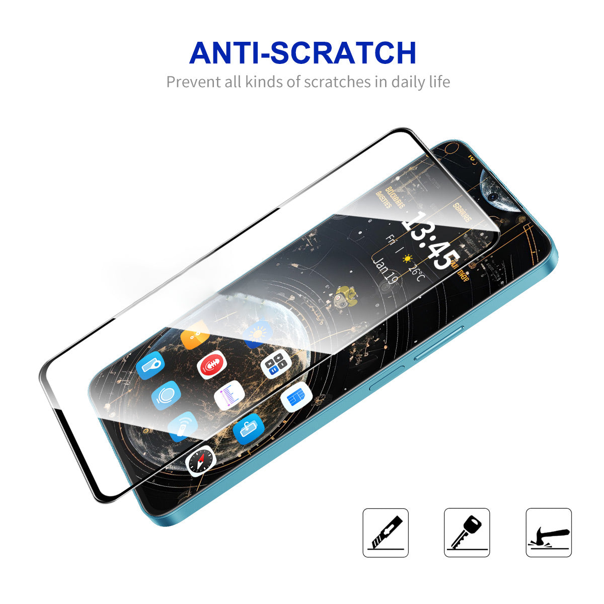 ENKAY HAT PRINCE 2Pcs for Motorola Moto G Play (2024) 4G Full Screen Protector 0.26mm 2.5D 9H Film