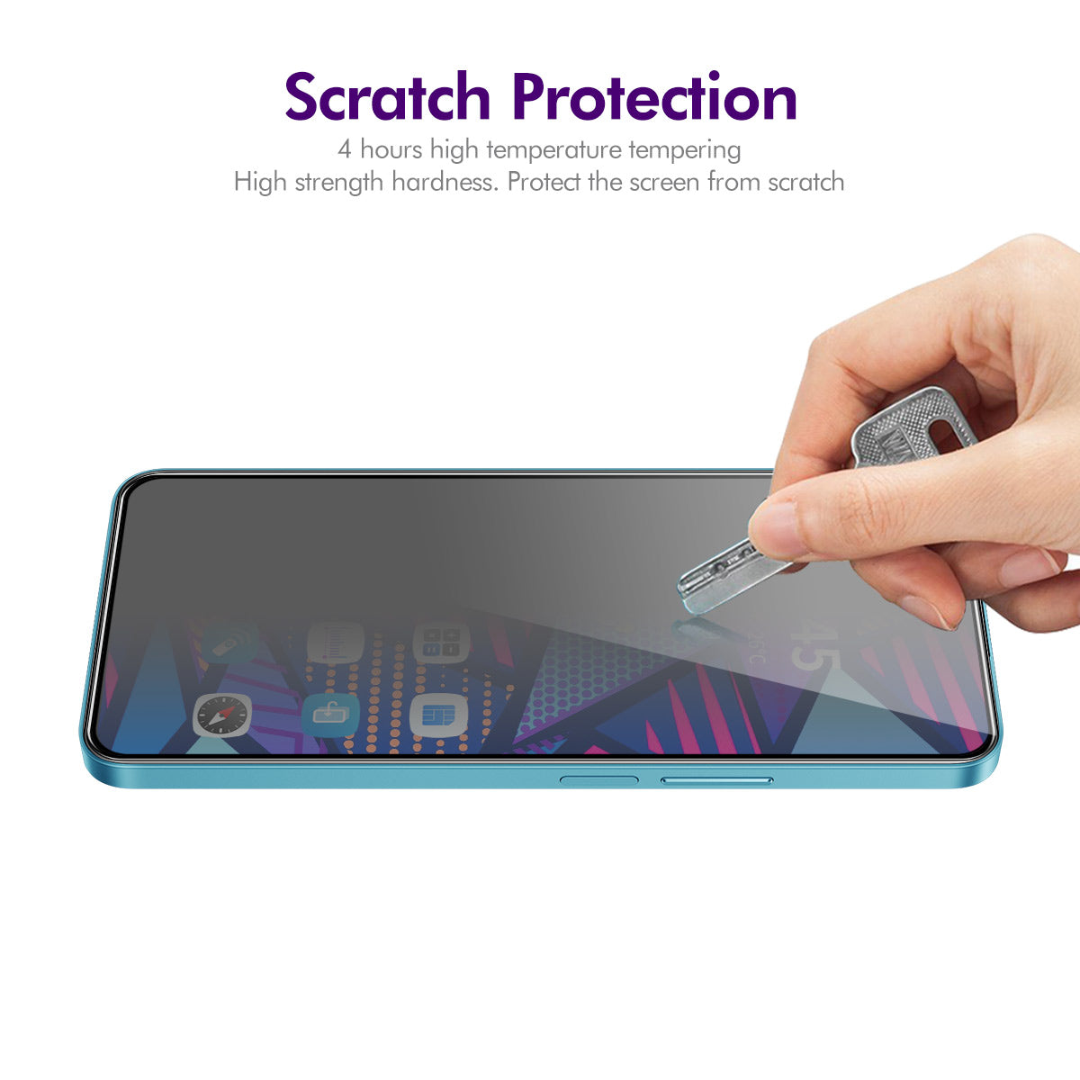 ENKAY HAT PRINCE 5Pcs For Motorola Moto G Play (2024) 4G Film 28-degree Anti-peep Tempered Glass Screen Protector