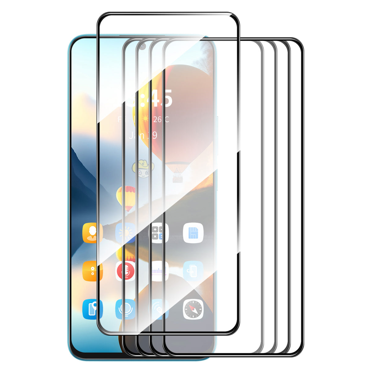 ENKAY HAT PRINCE 5Pcs for Nothing Phone (2a) 2.5D Screen Protector Full Glue Ultra Clear Film