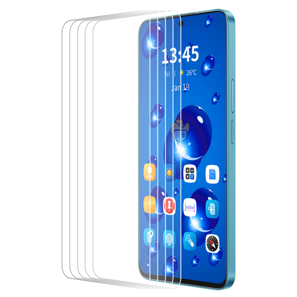 ENKAY HAT PRINCE 5Pcs For Nothing Phone (2a) Screen Protector Anti-explosion Touch Sensitive Film