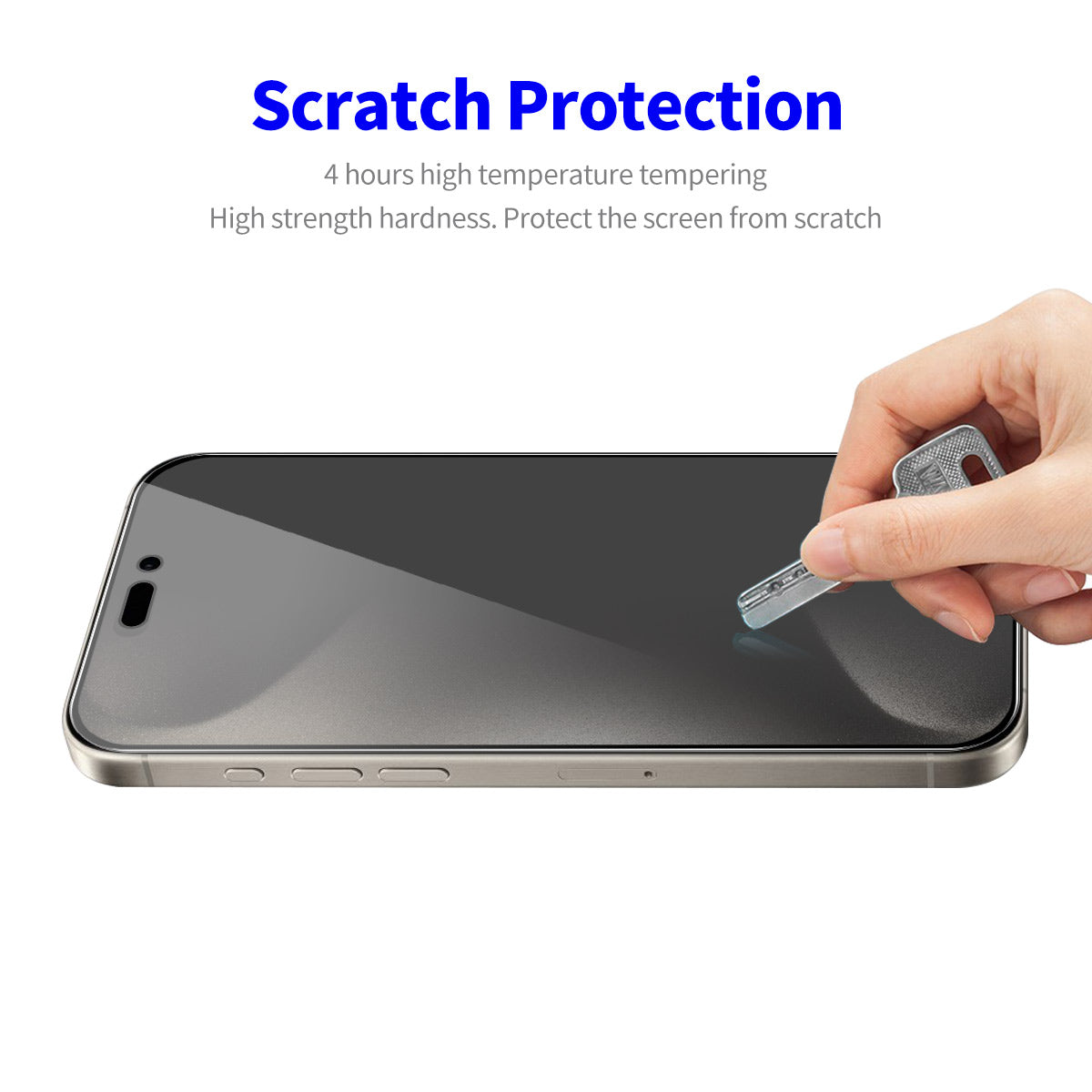 ENKAY HAT PRINCE For iPhone 15 Pro Max Screen Protector Privacy Full Coverage Anti-fingerprint Film