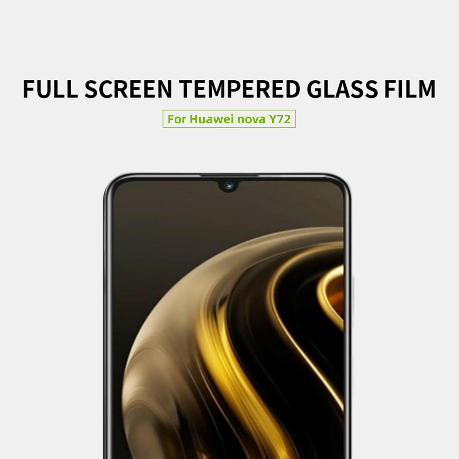 MOFI JK Tempered Glass Film Series-1 for Huawei Enjoy 70 4G / nova Y72 4G Screen Protector Full Glue HD Clear Film