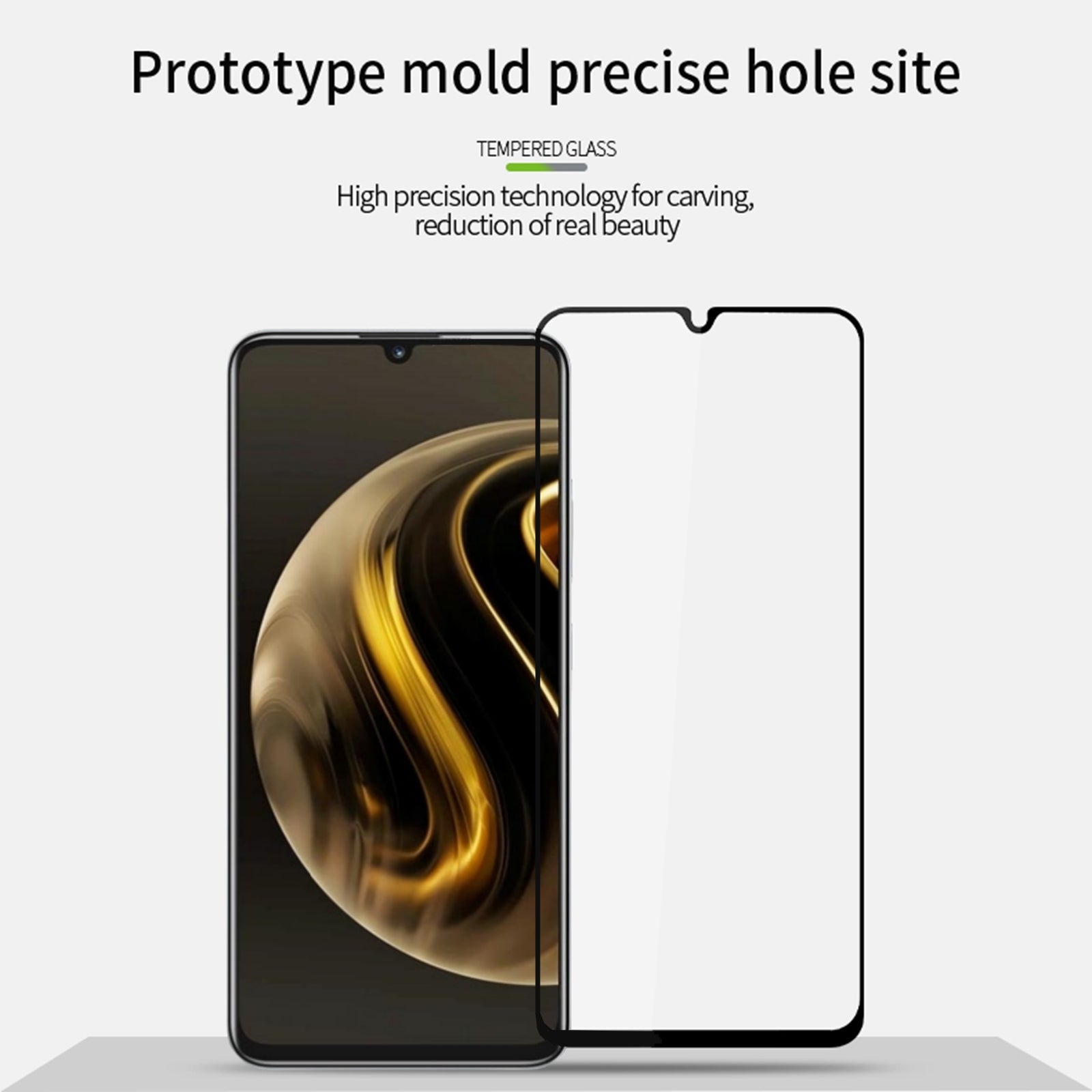 MOFI JK Tempered Glass Film Series-1 for Huawei Enjoy 70 4G / nova Y72 4G Screen Protector Full Glue HD Clear Film