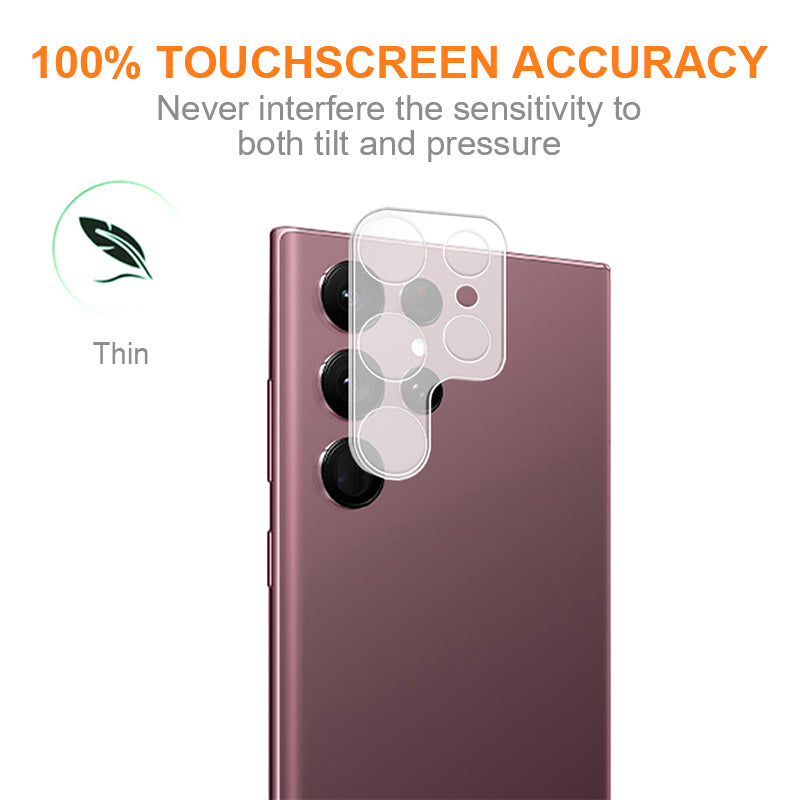 AMORUS For Samsung Galaxy S24 Ultra Camera Lens Protector Silk Printing Rear Lens Film