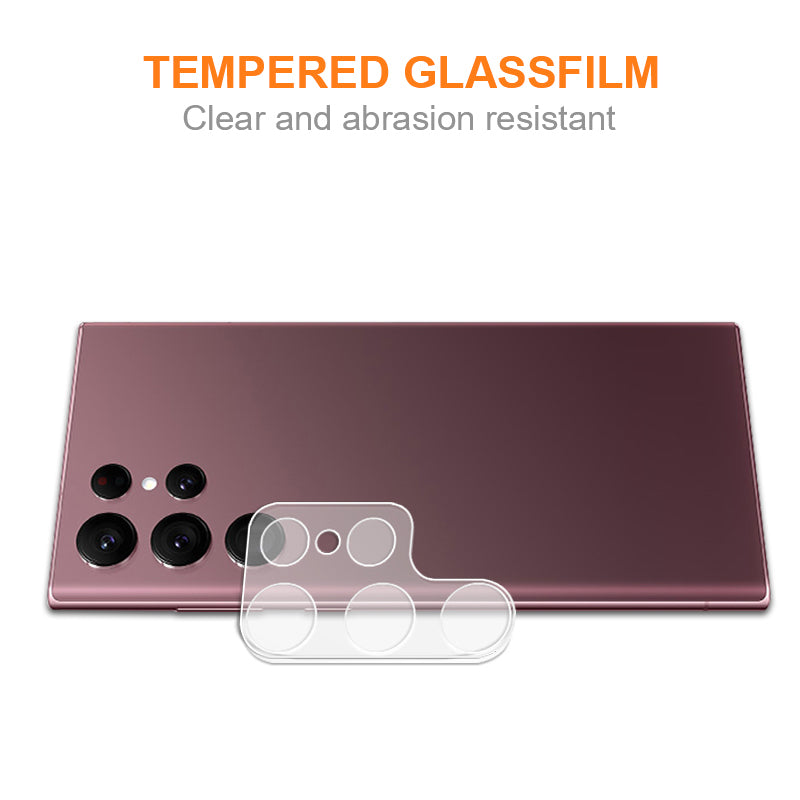 AMORUS For Samsung Galaxy S24 Ultra Camera Lens Protector Silk Printing Rear Lens Film