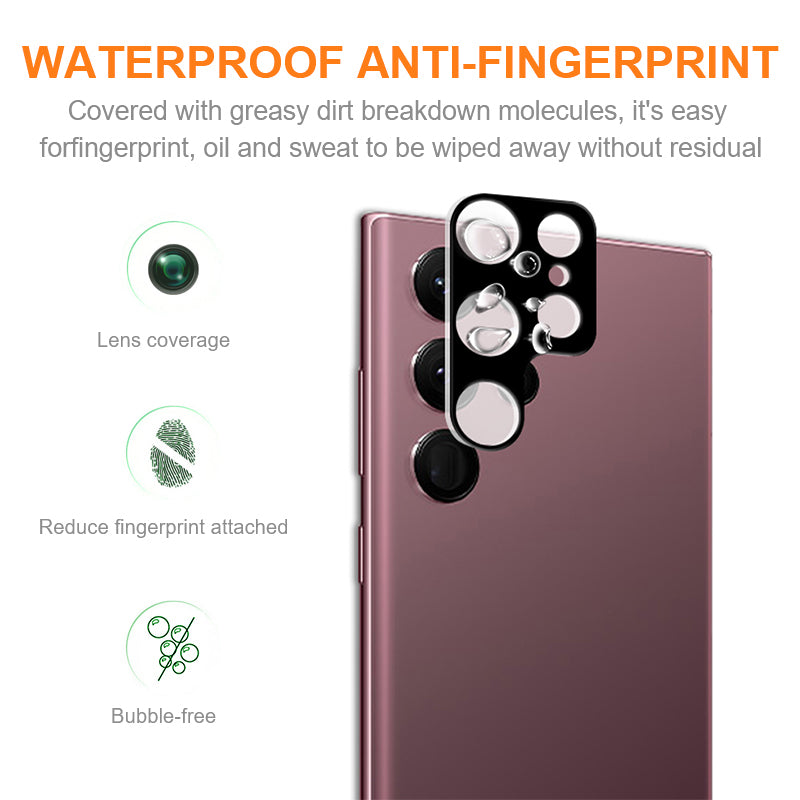 AMORUS For Samsung Galaxy S24 Ultra Camera Lens Protector Silk Printing Lens Film